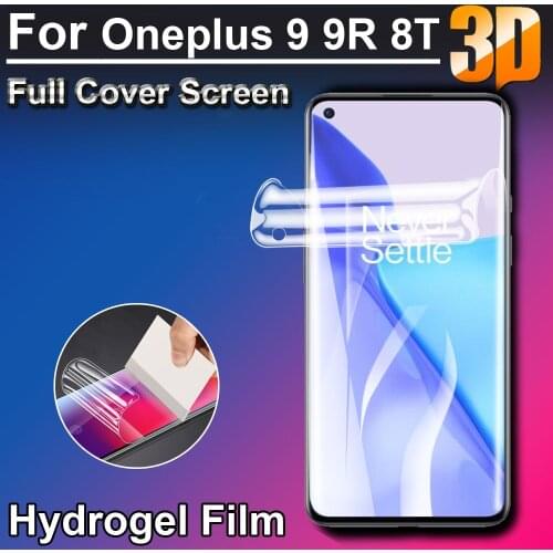 3D Ultra Clear Soft LCD For oneplus 9 Full Screen Protectors Cover for Oneplus Oneplus 8T 9 9R Hydrogel Film Protective Film
