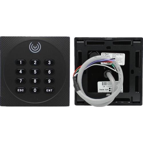 IP65 Waterproof RFID Card Reader 13.56MHz 125KHz Proximity Card Access Control Reader Keypad Wiegand 26 34 NFC Reader