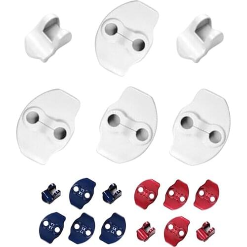 For Tesla Model 3 Door Lock Cover Protector Latches Door Stopper Covers Set of 6 Interior Accessories