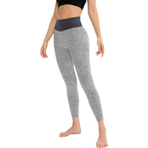 Women Yoga Pants Sports Leggings Sportswear High Waist Seamless Push Up Pants Stretchy Fitness Gym Lifting Exercise Leggings