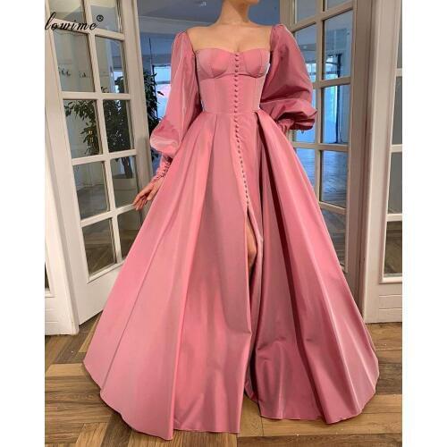 Robe De Soiree Muslim Evening Dresses Long A-Line Prom Dresses Women Party Night Turkish Couture Elegant Celebrity Gowns Robes