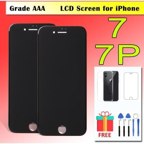 Black White OEM Grade AAA+ Quality Replacement LCD Display For Apple iPhone 7 LCD Touch Screen Digitizer Assembly Free Shipping