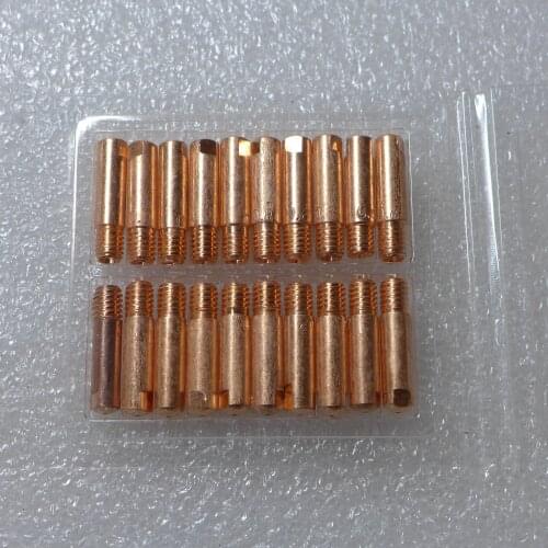 20pcs 0.6mm M6x25 Contact tip 15 AK 15AK Mig Welder MIG MAG Welding Torch Consumables Binzel BW Style MIG-160 JINSLU