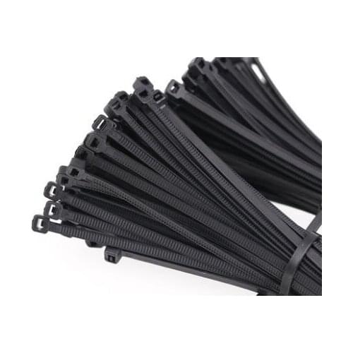 250Pcs/pack 4*300mm high quality width2.8mm black color Factory Standard Self-locking Plastic Nylon Cable Ties ,Wire Zip Tie