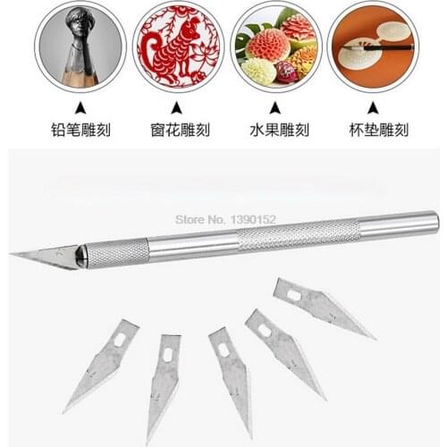 50set 8pcs/set Sculpting Gum Paste Carving Baking Pastry Tools 6pcs Blades Knife Fruit Fondant Cake Decorating Tools