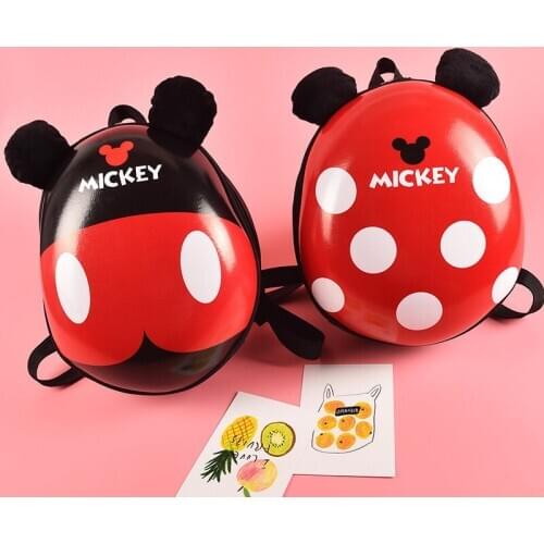 Disney Childrens Cartoon Hardshell Backpack Mickey Minnie Eggshell Kindergarten Boy and Girl Schoolbag Cute