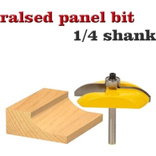 Raised Panel Router Bit - Carbide Tipped - Cove - 1/4" Shank Cutter for Woodworking Tools