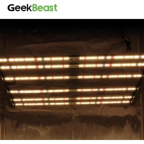 Geeklight full spectrum hydroponic greenhouse 6 Bars 630W Led Grow Lights for Indoor Plants GeekBeast Pro Bluetooth WIFI control