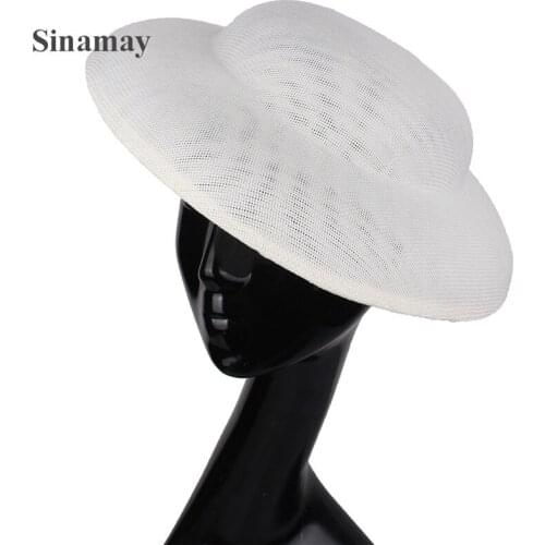 Imitation Sinamay 30 CM Fascinator Base For Women Party Fascinator Hat DIY Hair Accessories Bridal Party Tea Dinner Headpiece