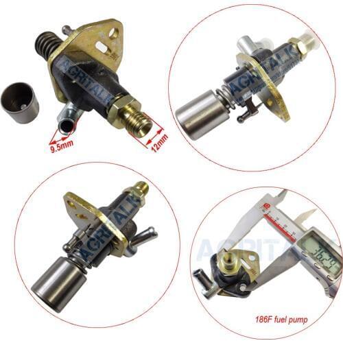 The fuel pump for Kama or Kipor series 170F /173F / 178F / 186F / 186FA / 188F / 190 / 192 engine, part number