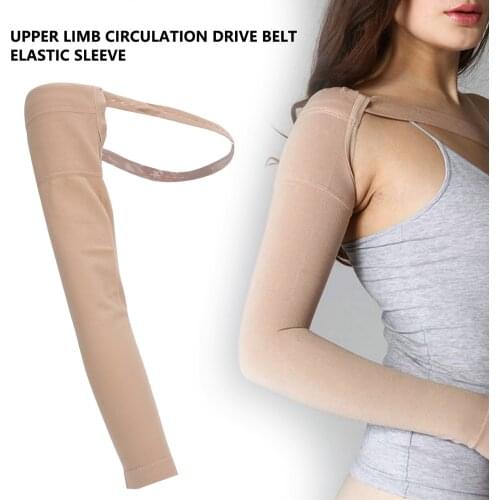 Various Sizes Posture Corrector Post Mastectomy Compression Sleeve Elastic Arm Swelling Lymphedema Relief Sleeve Soft Fits Skin