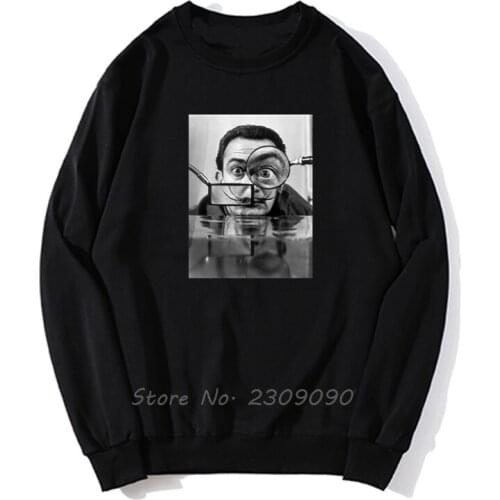 Men Hoodie Feuer Herren DALI Baffi Objektive Geschenkidee Funny hoodies Men Pullover Fleece Sweatshirts Harajuku Streetwear