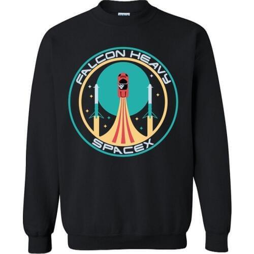 Mens Sweatshirts starman Mars car jersey Elon Musk heavy falcon youth sportwear SpaceX rocket Tesla Roadster men pullover tops