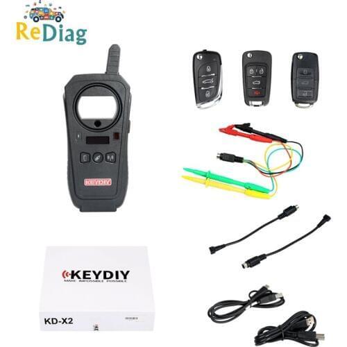 OBD2 Diagnostic KEYDIY KD-X2 Remote Maker Unlocker Generator Transponder Chip Cloning Device with 96bit 48 Function No Stoken