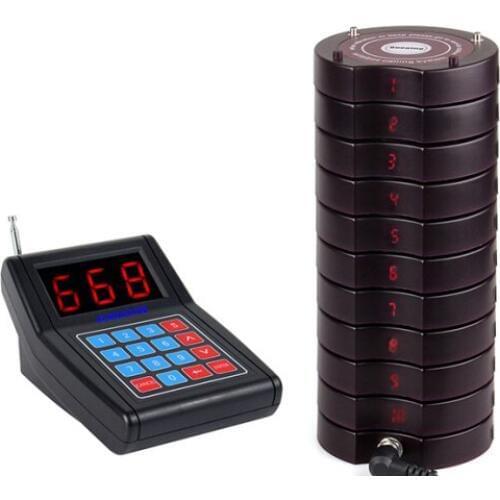 Restaurant Pager Wireless Paging Queuing System Guest Table Calling 999 Channel Coaster Pagers For Fast Food Cafe Shop