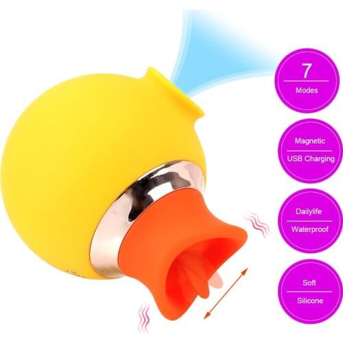 Nipple Sucker Sex Toys for Women 2 In 1 Vibration Female Masturbator Clitoris Stimulator Sucking Vibrator Tongue Licking 7 Modes