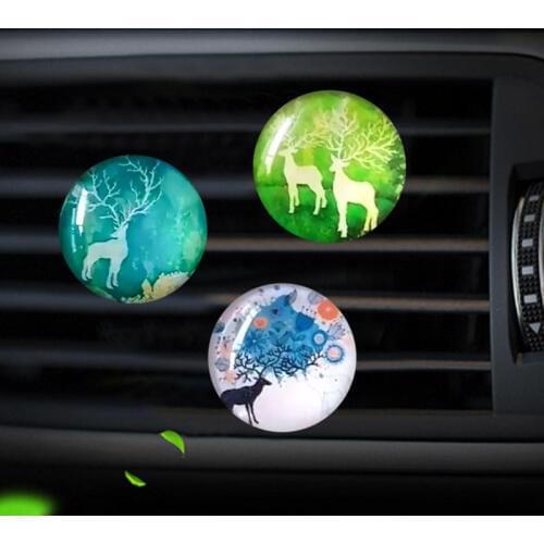 Christmas elk car for air conditioner outlet Perfume clip perfume bottle hanging diffuser in air freshener auto aromatic agent