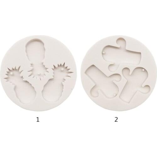 Glitter Pineapple/Cactus Shape Keychain Resin Mold Keyring DIY Silicone Mould F3MD