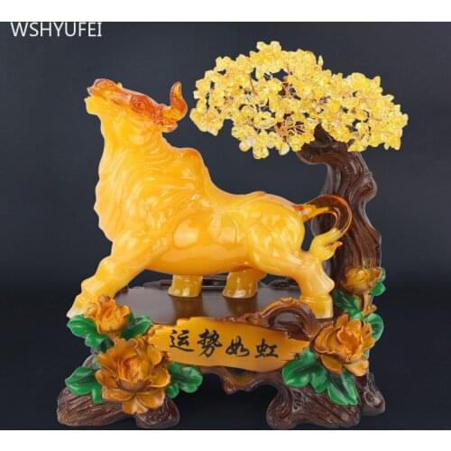 Resin Animal Model Statue Decoration Traditional Home Accessories Living Room TV Cabinet Ornaments Office Desktop Decor Crafts