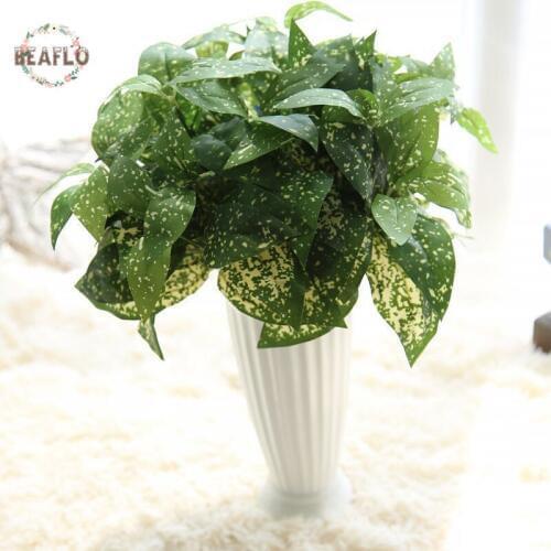 1Bunch Cloth Yellow Dot Rohdea Artificial Plant Arrangement Wedding Home Decorative