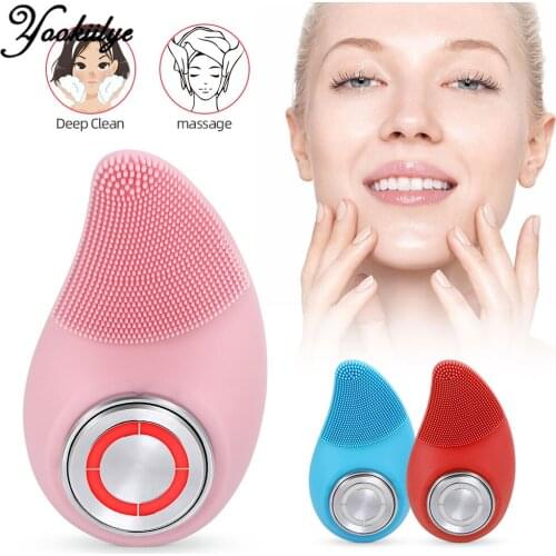 Ultrasonic Silicone Electric Facial Cleansing Brush Infrared Skin Rejuvenation Facial Massager IPL Export and Import Instrument