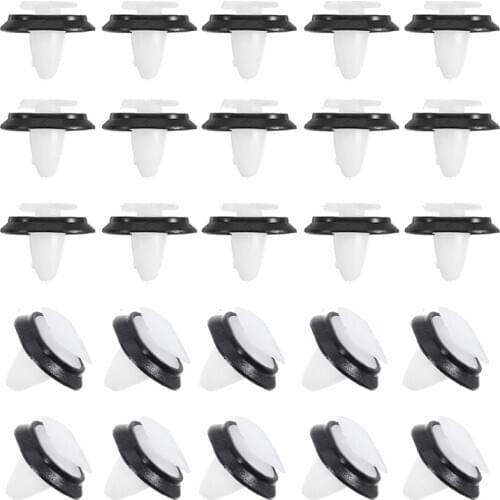 Universal 25pcs 15mm Plastic Car Door Trim Panel Clips Kit 71728806 Fit For Fiat Ducato Citroen Jumper Peugeot Boxer