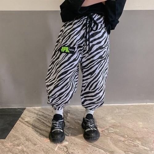 Zebra Pattern Spring Autumn Casual Pants Boys Kids Trousers Children Clothing Teenagers Sport In Stock High Quality
