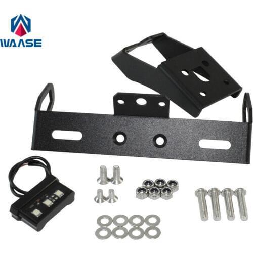 Waase For Kawasaki Ninja ZX-6R ZX6R ZX636 2009 2010 2011 2012 2013 2014 2015-2020 Rear License Plate Holder Frame with LED Light