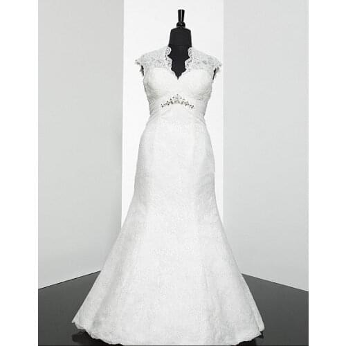 Sleeveless sexy backless simple v-neck 2019 crystal lace bridal gown vestido de noiva party gown Real Pictures Dresses