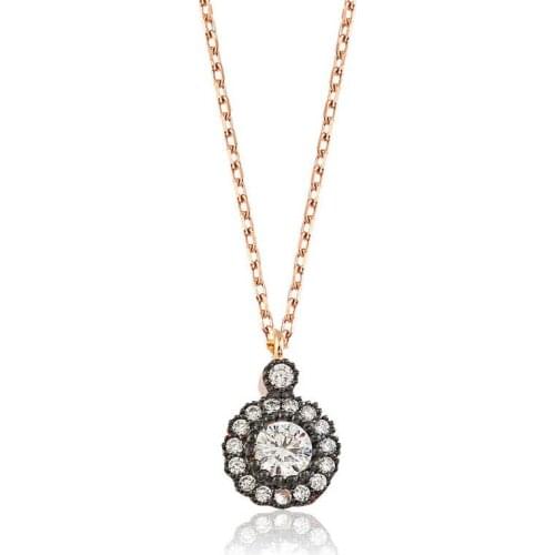 Silver Flower Lady Necklace