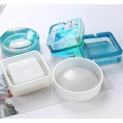1PC Silicone Epoxy Mold DIY Ashtray Silicone Mold DiY Resin Mold For Home Decoration