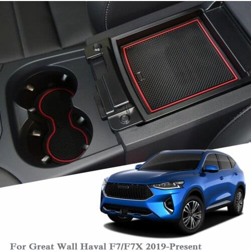 19pcs Car Styling Gate slot pad For Great Wall Haval F7/F7X 2019 Silica Gel Door Groove Mat interior Non-slip dust Accessories
