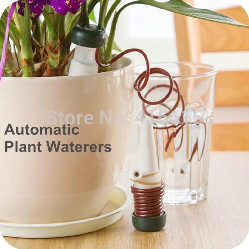 6 Pcs/Lot Indoor auto drip irrigation watering system Automatic plant waterers for houseplant seen TV Novelty households 5156