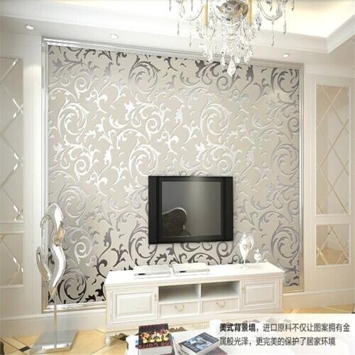 Beibehang Damascus thickened luxury Embossed 3D mural wallpaper roll for walls wall paper for living room wall papel de parede