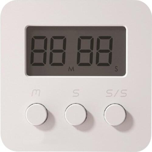 Digital Screen Kitchen Timer Display Digits Clocks Square Cooking Count Up Alarm Time Countdown Reminder Stopwatch Counter Clock