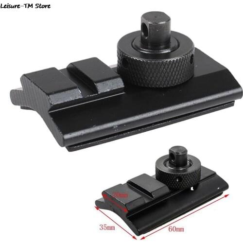 CS Tactical Airsoft Rifle Hunting Shooting Bipod Slot Adaptor 20mm Bipod Adapter