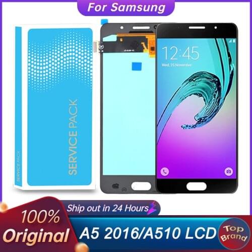 5.2'' Original Super AMOLED LCD for Samsung Galaxy A5 2016 A510 A510F A510M A510FD LCD Display Touch Screen Digitizer Assembly