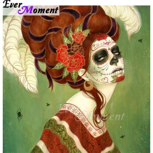 Ever Moment Diamond Painting Decoration For Home Character Cross Stitch Handmade Full Square Drill Diamond Embroidery ASF1536