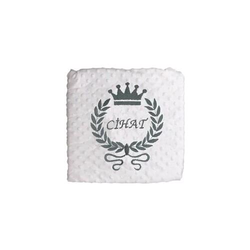 Main Lamb İsme Special Chickpeas Blanket Wreath Above Different Pattern yazdıracagınız ısmı message please kalıtelı winter baby battanıye