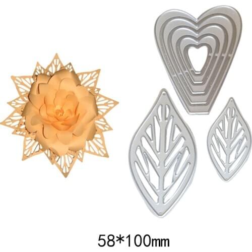 Hot Sale Flowers Petal Stencil Metal steel Cutting Dies Cut Practice Hands-on DIY Scrapbooking Album Craft dies Tool