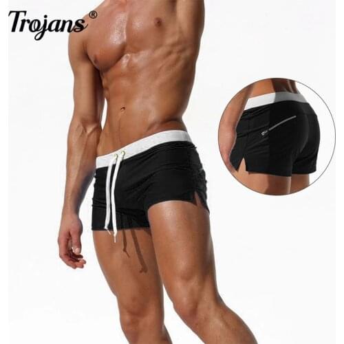 Summer Swimwear Men Swimsuit Boy Swim Suits Boxer Shorts Swim Trunks Sexy Swimming Surf Beach Shorts 2021 Maillot De Bain