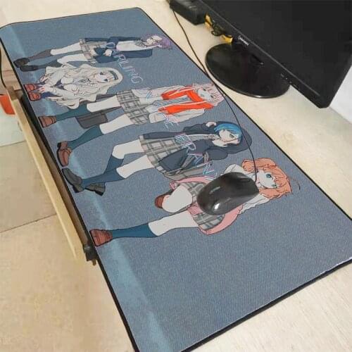 Mairuige Darling In The Franxx Extra Large Mouse Pad Gaming Mousepad Anti-slip Natural Rubber Gaming Mouse Mat with Locking Edge