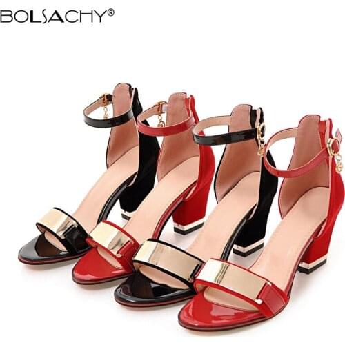 Fashion Black Summer Wild high-heeled Sandals Open Toe Women Thick Heel Shoes Gladiator Shoes Sandalias de mujer Femme 2021