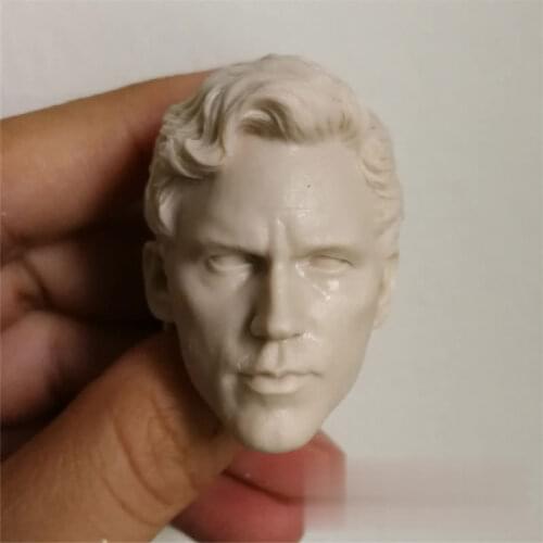 Unpainted 1/6 Scale Movie Character Star Warrior 2.0 Head Sculpt Head Model For Action Figure Dolls Body Sketch Practice