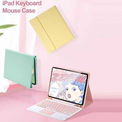 New Free Shipping Wireless Bluetooth Keyboard With Touchpad Case For Apple iPad Air 4 10.9 Tablet Generation Leather Case Cover