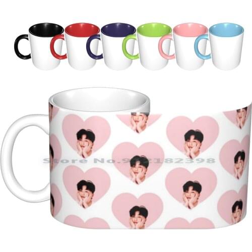 Park Seo-Joon Lovesick Ceramic Mugs Coffee Cups Milk Tea Mug Pink Fight For My Way Itaewon Class Korean Kpop K Pop Kdrama