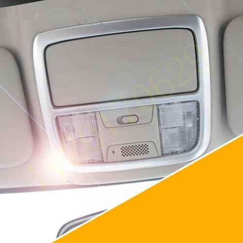Fit For Honda CR-V CRV 2012 2013 2014 2015 2016 Silver ABS Front Reading Light Lamp Frame Cover Trim