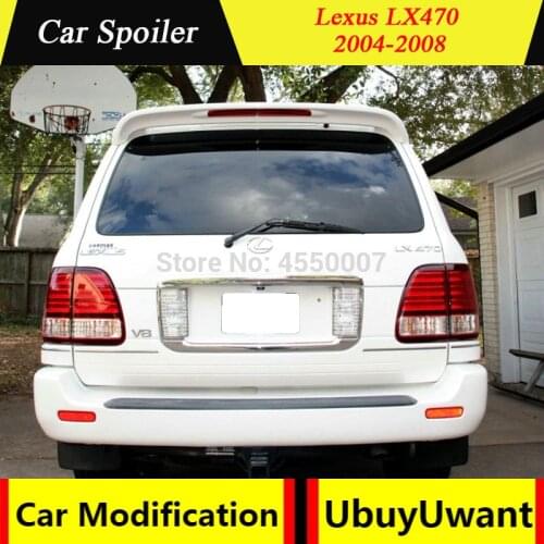 For Lexus LX470 Spoiler Quality ABS Material Car Rear Wing Spoiler For Lexus LX470 2004 2005 2006 2007 2008