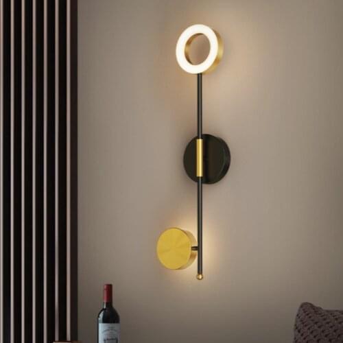 Modern Creative LED Wall Lamp Foyer Hotel Room Wall Sconce Surface Mount 110V 220V Bedroom Lighting Fixtures Loft Deco