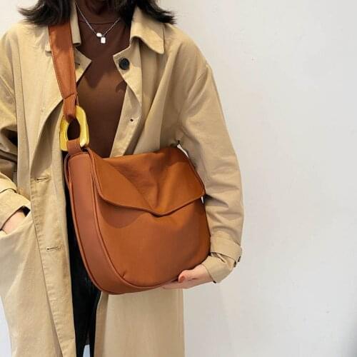 Fashion Soft PU Leather Crossbody Bag For Women Large Shoulder Bag Female Handbags And Purses With Handle 2021 New Sac A Main
